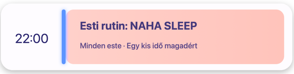 Esti rutin emlékeztető, 22:00